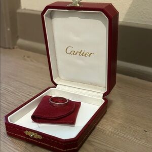 Cartier Love Ring in Red and White Box
